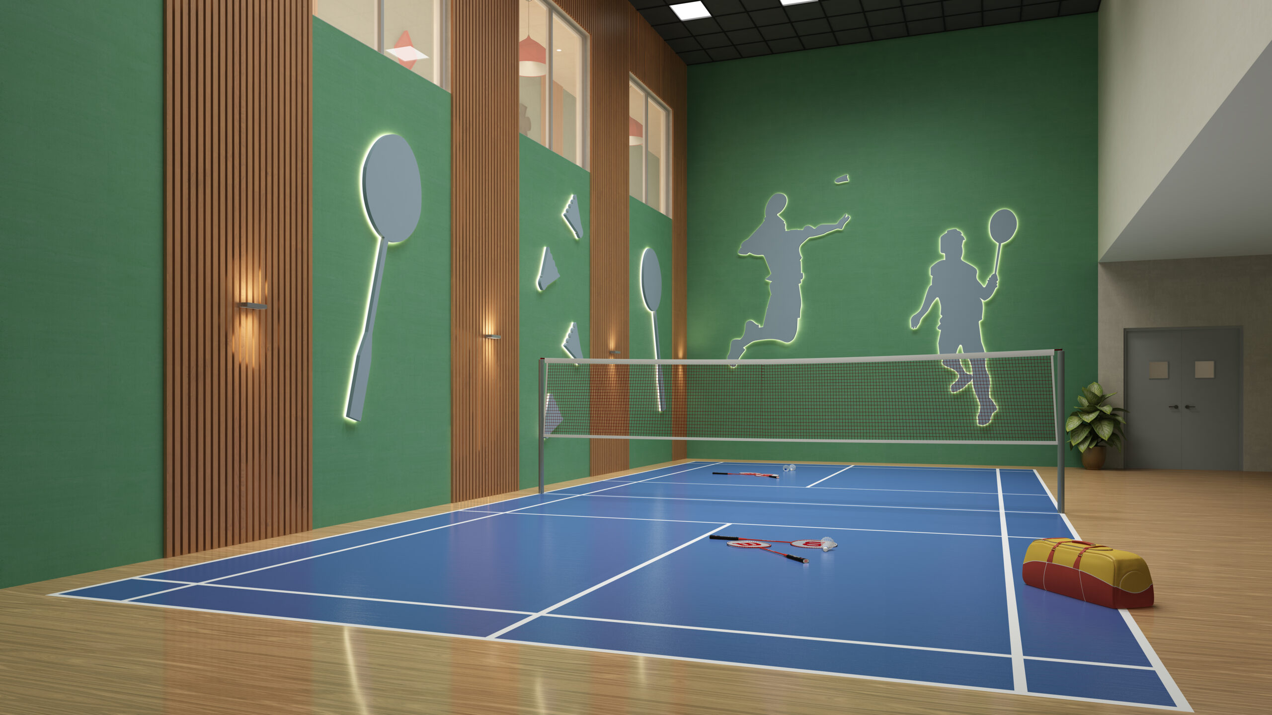 Indoor Badmintion Court